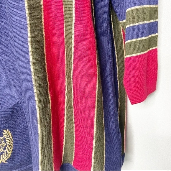 Bleyle sweater tunic dress wool Medium vintage crest long sleeve - Picture 3 of 8